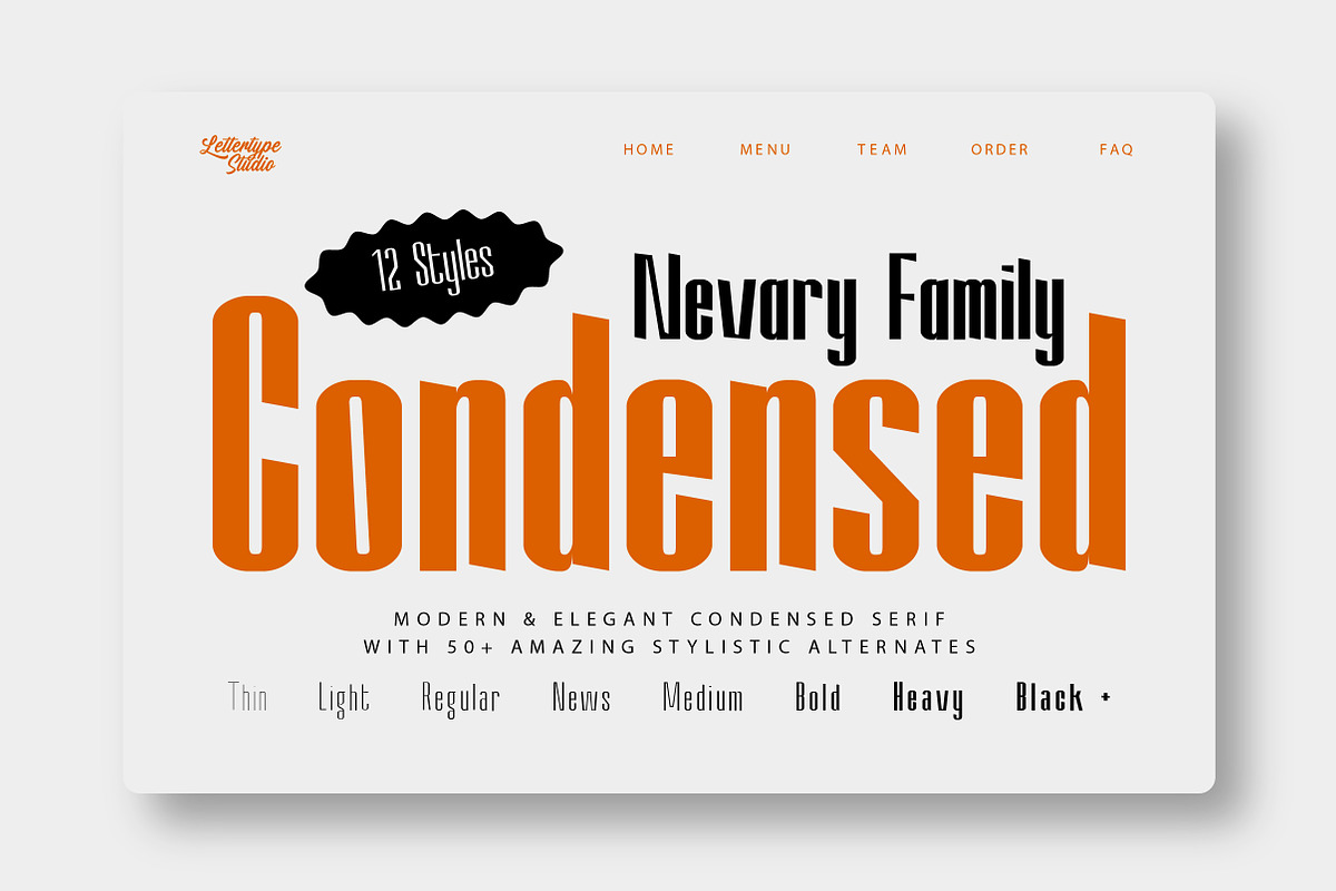 Nevary Modern Sans Family | 75% OFF, a Sans Serif Font by Lettertype Studio (Photo 10 of 20)