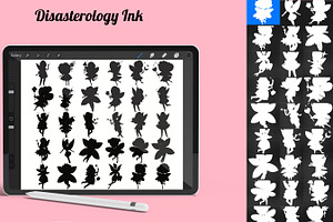 Cartoon Fairy Silhouettes Set 1