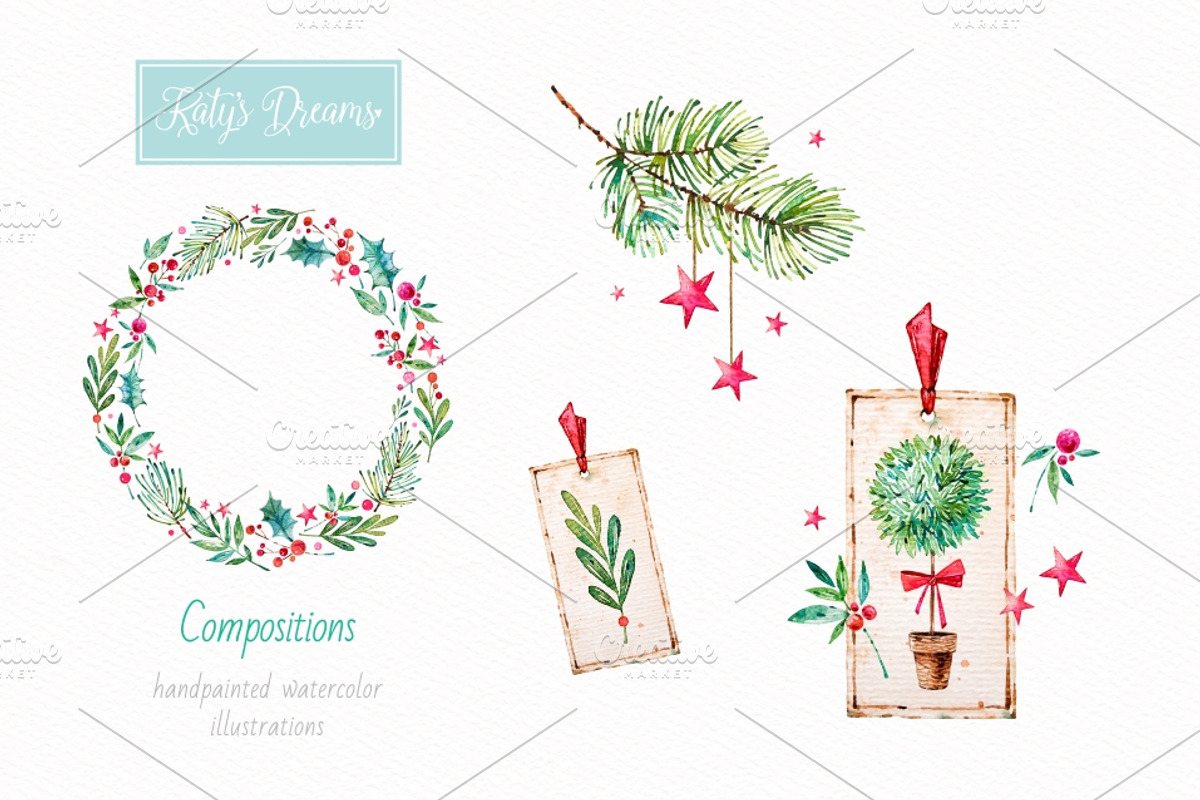Little Christmas, a Decorative Illustration by Ekaterina Mikheeva (Photo 3 of 5)
