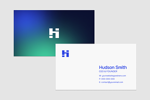 Hudson Business Card Canva Template, a Templates & Theme by Regent Parkette