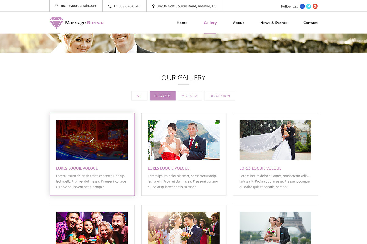 Marriage Bureau PSD Website Template, a Websites & App Template by WebbyTemplates (Photo 6 of 6)