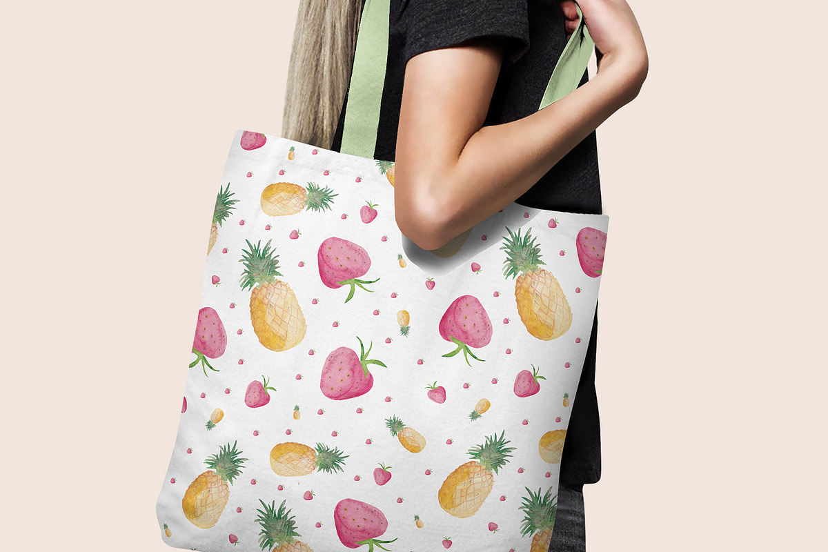 Watercolor Fruit Patterns, a Pattern Graphic by Spirit of Colors (Photo 3 of 8)