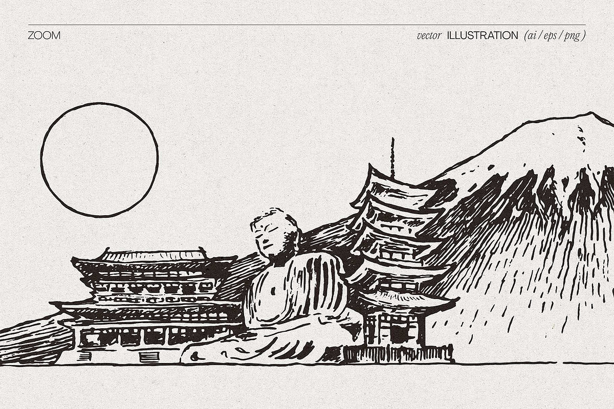 Hand Drawn City & Country Skylines, a Work Illustration by TheMountBirdStudio (Photo 3 of 20)