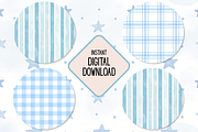 Blue Baby Shower Digital Paper, a Pattern Graphic by Neon Studio (Thumbnail 5 of 6)