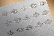 30 Line Art Badge & Frame Label, a Decorative Illustration by Raftel (Thumbnail 5 of 12)