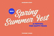 Naterium Retro-Modern Script Font, a Script Font by Typetemp Studio (Thumbnail 8 of 16)