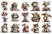 Whimsical Easter Animals Clipart, an Illustration by Craft Nest (Thumbnail 6 of 11)
