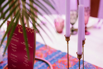 decoration of the banquet hall in colors of the Maracan style, a Holiday Photo by Weddings, People, Travel