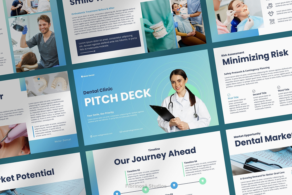 Dental Clinic Pitch Deck Keynote