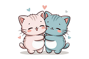 Prompt For Kawaii Valentine Clipart, a Seasonal Illustration by Creative design (Thumbnail 7 of 7)