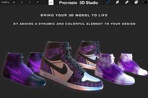 Procreate 3D Model Nike Air Jordan