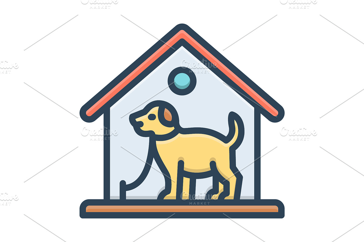 Domestic pet color icon, a Duotone Icon by Creative priyanka