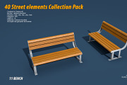 40 Street elements Collection Pack, an Architecture 3D Model by multimedia4ds (Thumbnail 22 of 70)