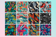 Hand Drawn Abstract Seamless Pattern, a Pattern Graphic by Forhadx5 (Thumbnail 3 of 6)