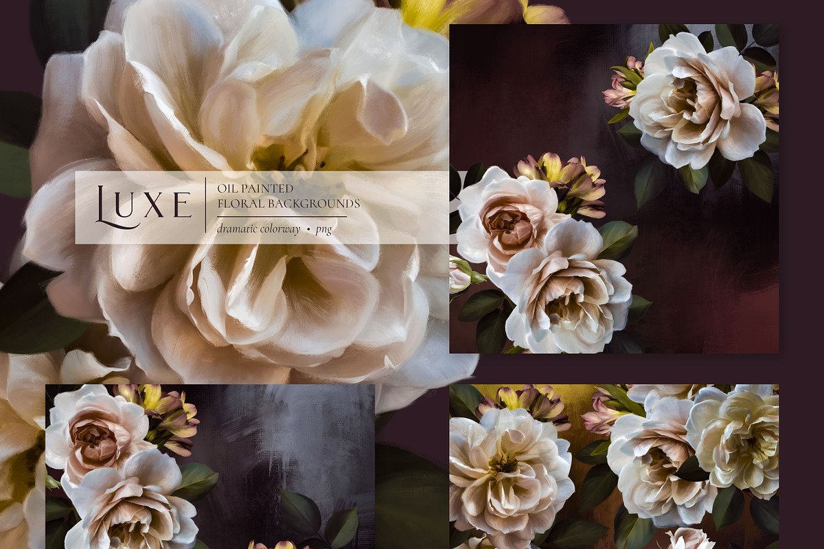 Luxe Oil Paint Floral Graphics, an Illustration by Eclectic Anthology (Photo 8 of 17)