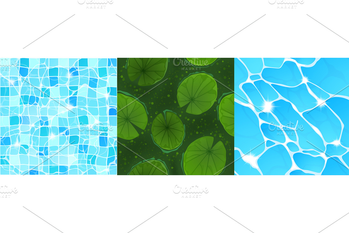 Textures of water in swimming pool, a Texture Graphic by art PVP - market