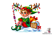 10 PNG North Pole ELF Clipart Bundle, a Graphic by Clipart Bloom (Thumbnail 2 of 17)