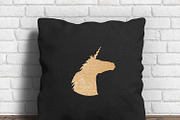 Gold glitter unicorn clip art, a Graphic by ConfettiBears (Thumbnail 3 of 5)