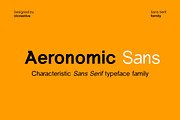 Aeronomic Sans Serif Font, a Sans Serif Font by UICreative (Thumbnail 1 of 13)