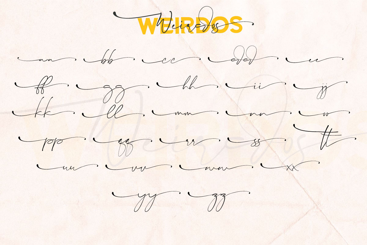 Intro SALE // Weirdos Font Duo preview 2