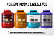 5lb Whey Protein Jar Mockup B2-Pro, a Packaging Mockup by Design Warlord (Thumbnail 9 of 16)