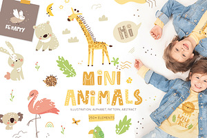 Minimalistic Baby Animals