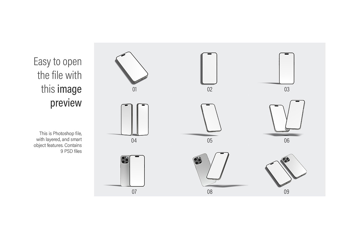 Iphone 15 Pro Max Mockup, an iPhone Mockup by graphiccrew (Photo 14 of 14)