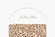 Leopard Seamless Pattern Sepia Tones, a Pattern Graphic by Pati Charm Studio (Thumbnail 2 of 8)