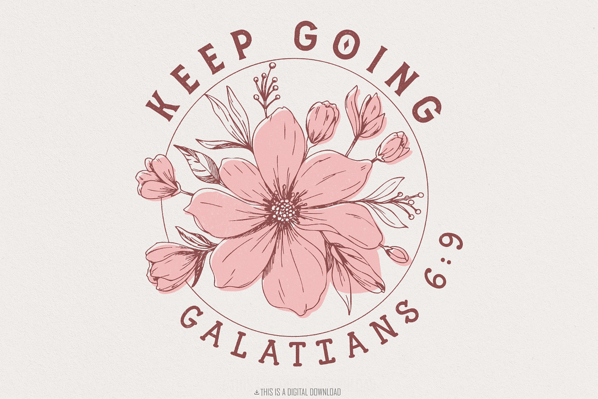 Keep Going PNG, Sublimation Design,, an Illustration by SharpMarketplace (Photo 1 of 9)