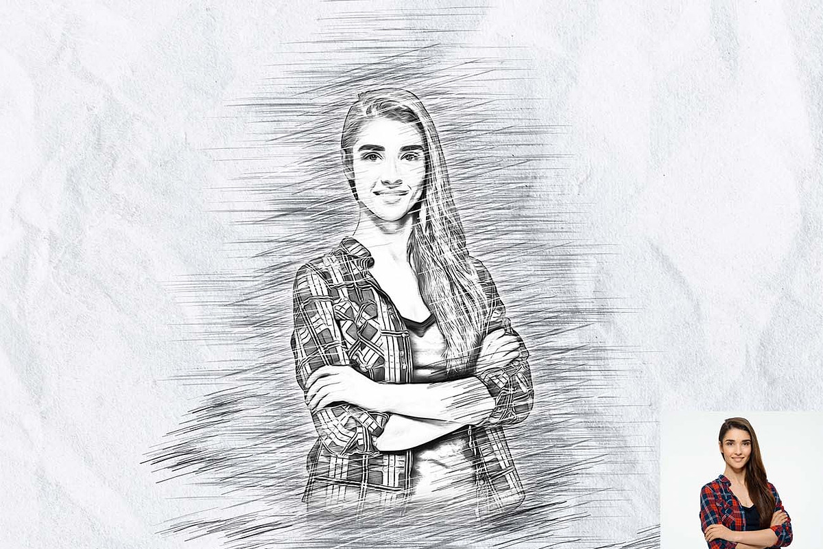 Realistic Pencil & Oil FX Photoshop, an Action Add-On by Studio Retouch (Photo 13 of 15)
