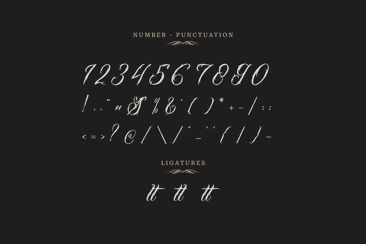 Misthycal | Tattoo Style, a Blackletter Font by Denustudios (Photo 11 of 13)