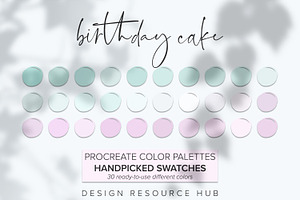 Birthday Cake Procreate Palette