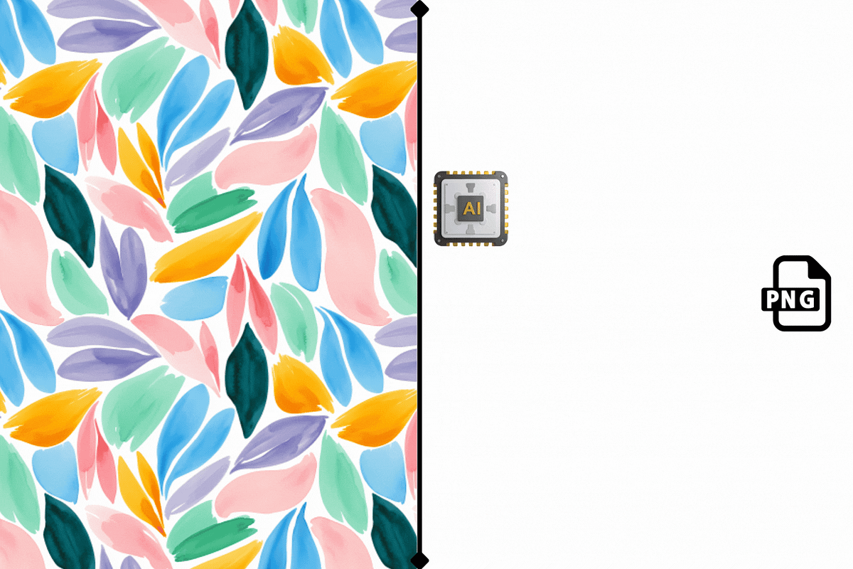 Colorful Watercolor Pattern Design, an Illustration by pixel stock ( pattern ) (Photo 1 of 4)