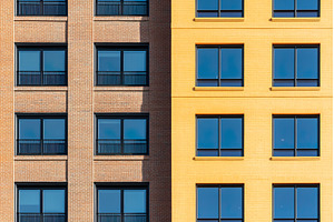 Modern apartment building facade, an Architecture Photo by Lermont51