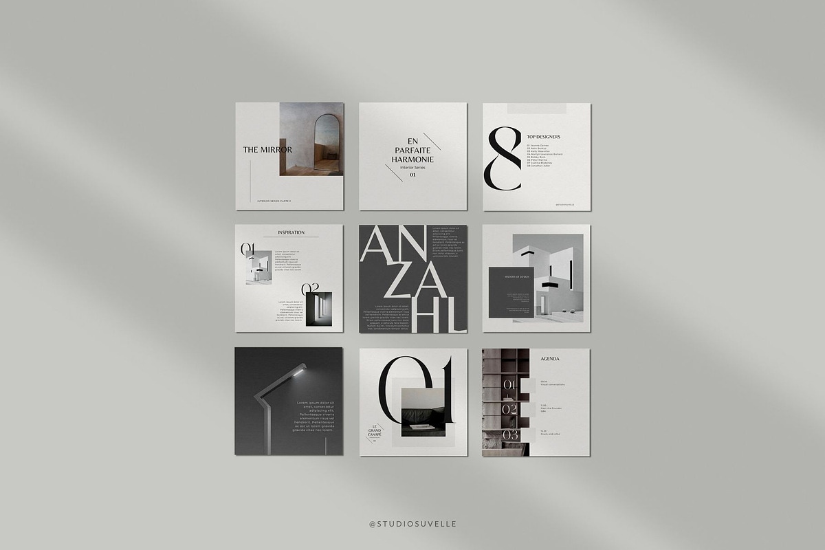 Minimalist Instagram templates Canva, a Social Media Template by Studio Suvelle (Photo 2 of 8)