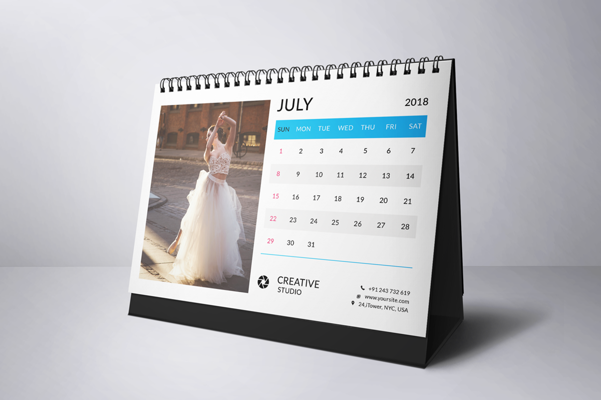 Desk Calendar 2018, a Stationery Template by Jaisivakumar (Photo 8 of 15)