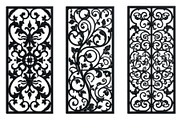 Floral Ornament Silhouette Panels, an Illustration by Designer_Momina (Thumbnail 2 of 20)