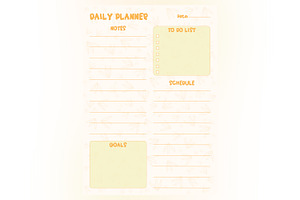 Daily Planner Sheet Design -07