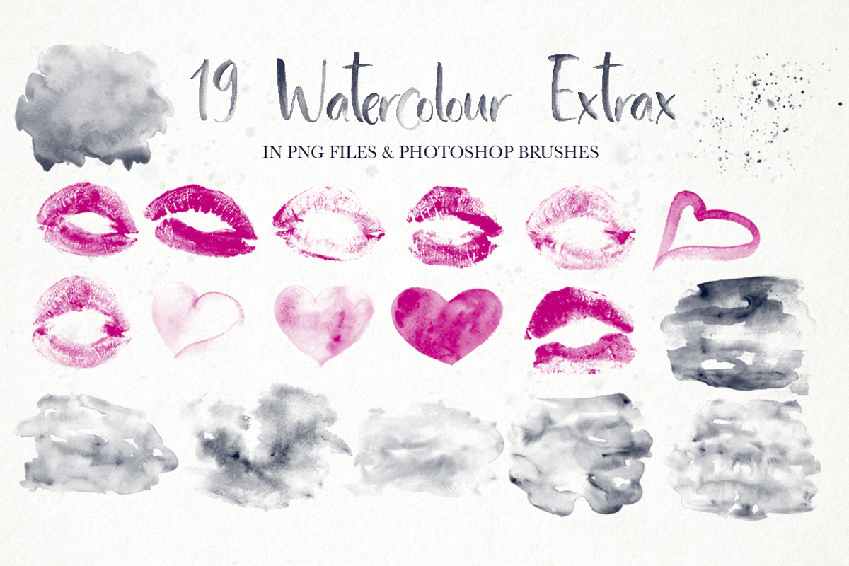 First Kisses Watercolor SVG font, a Font by Red Ink (Photo 7 of 11)