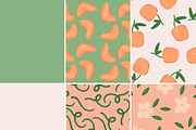 Just Peachy - 9 Seamless Patterns, a Food Illustration by Lucky Dog Design Co. (Thumbnail 3 of 3)