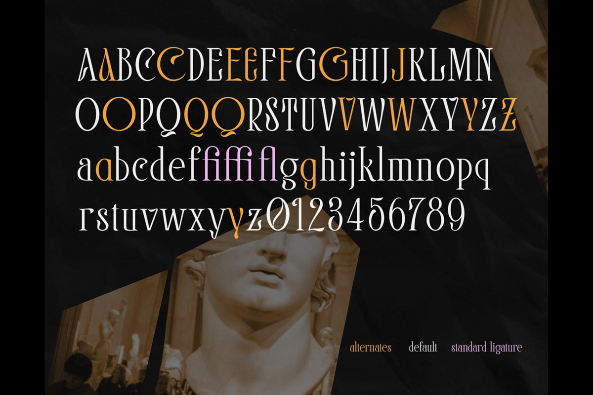 Matalihim- Art Nouveau Typeface, a Serif Font by Lurinzu Studios (Photo 2 of 7)