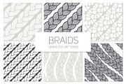 Braids. Seamless Patterns Set, a Pattern Graphic by Curly_Pat (Thumbnail 1 of 5)