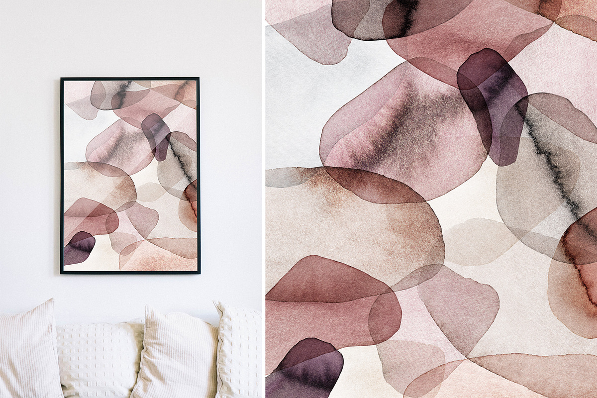 Lines & Shapes Watercolour Set, a Texture Graphic by Karma (Photo 8 of 17)