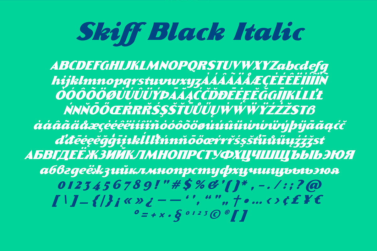 Skiff Black Italic & Regular preview 5
