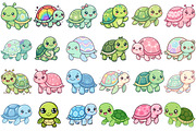 Cute Turtle Clipart, an Animal Illustration by Forhadx5 (Thumbnail 4 of 6)