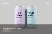 330ml Drink Can Mockup, a Packaging Mockup by Toasin Studio (Thumbnail 7 of 7)