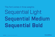Sequential - A Technical Font, a Sans Serif Font by Komet & Flicker (Thumbnail 2 of 12)