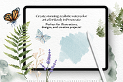 Procreate Watercolor Brushes, a Brush Add-On by LaurenceVArtiste (Thumbnail 5 of 8)