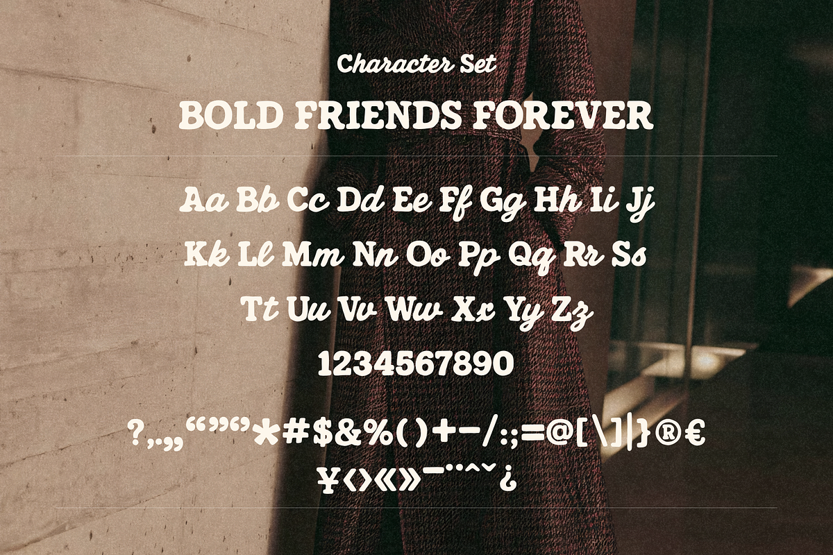 Bold Friends Forever Playful Font, a Script Font by Creacy Studio (Photo 8 of 8)
