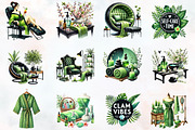 Spring spa day clipart, an Illustration by RobertsArt (Thumbnail 5 of 7)
